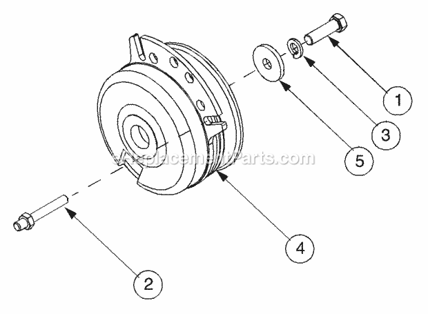 Pto Clutch Diagram and Parts List for 2166 13A-214G100, 13A-254G100 Cub Cadet Lawn Tractor